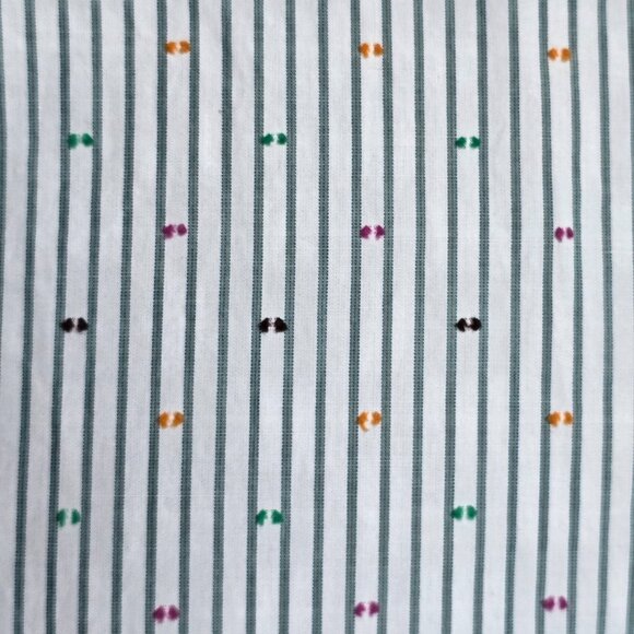 BROOKS BROTHERS ( 12 ) RED FLEECE Pin Stripe Embroidered Button Up - Picture 6 of 9